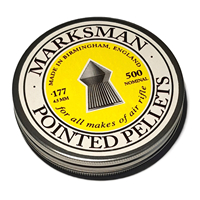 .177 Pellets 8.8 grains Marksman Pointed Tin 500