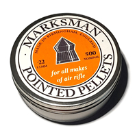 .22 Pellets 15.00 grains Marksman Pointed 500 Tin
